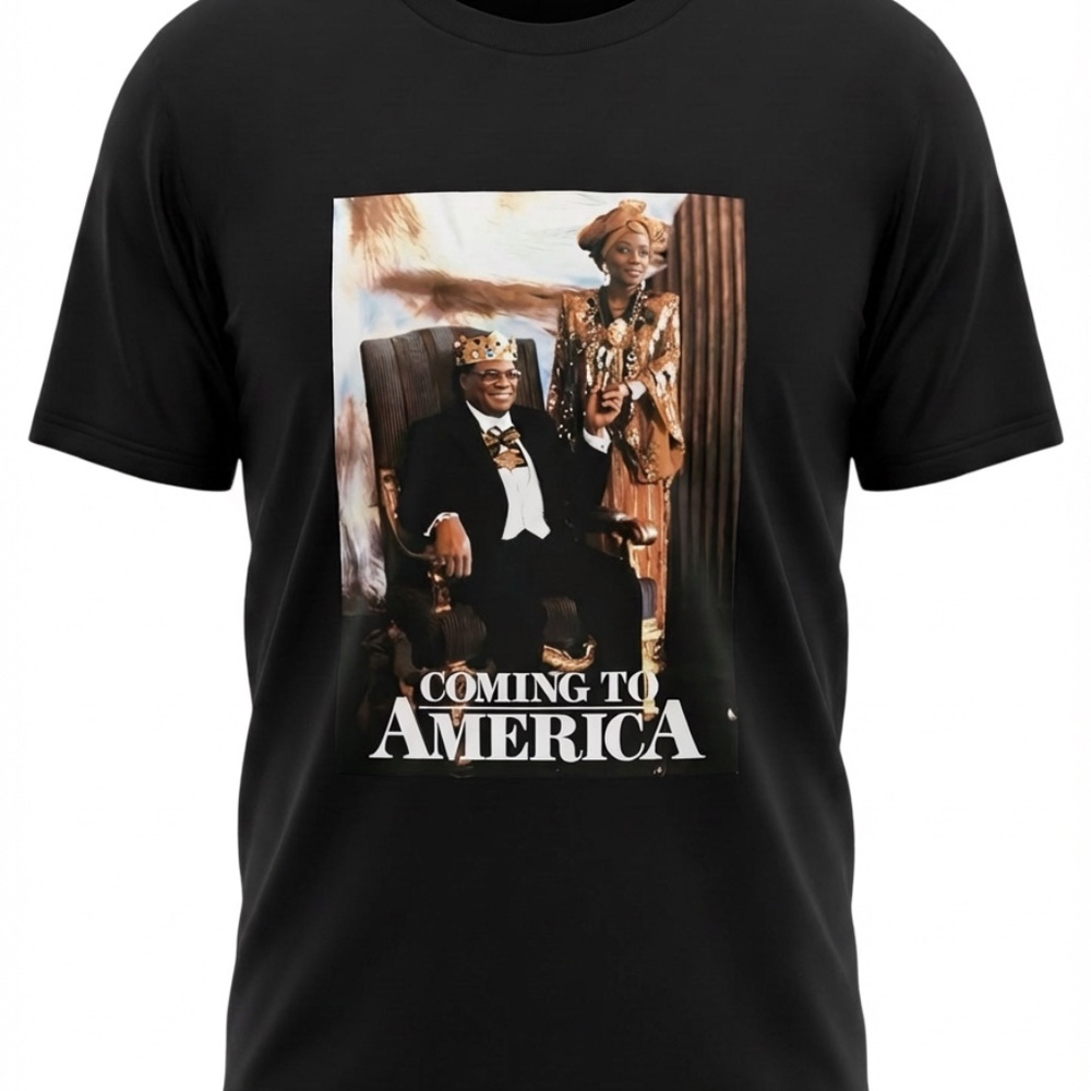 Coming to America Graphic Movie T-Shirt Black NWT Boys Size XL Nordstrom